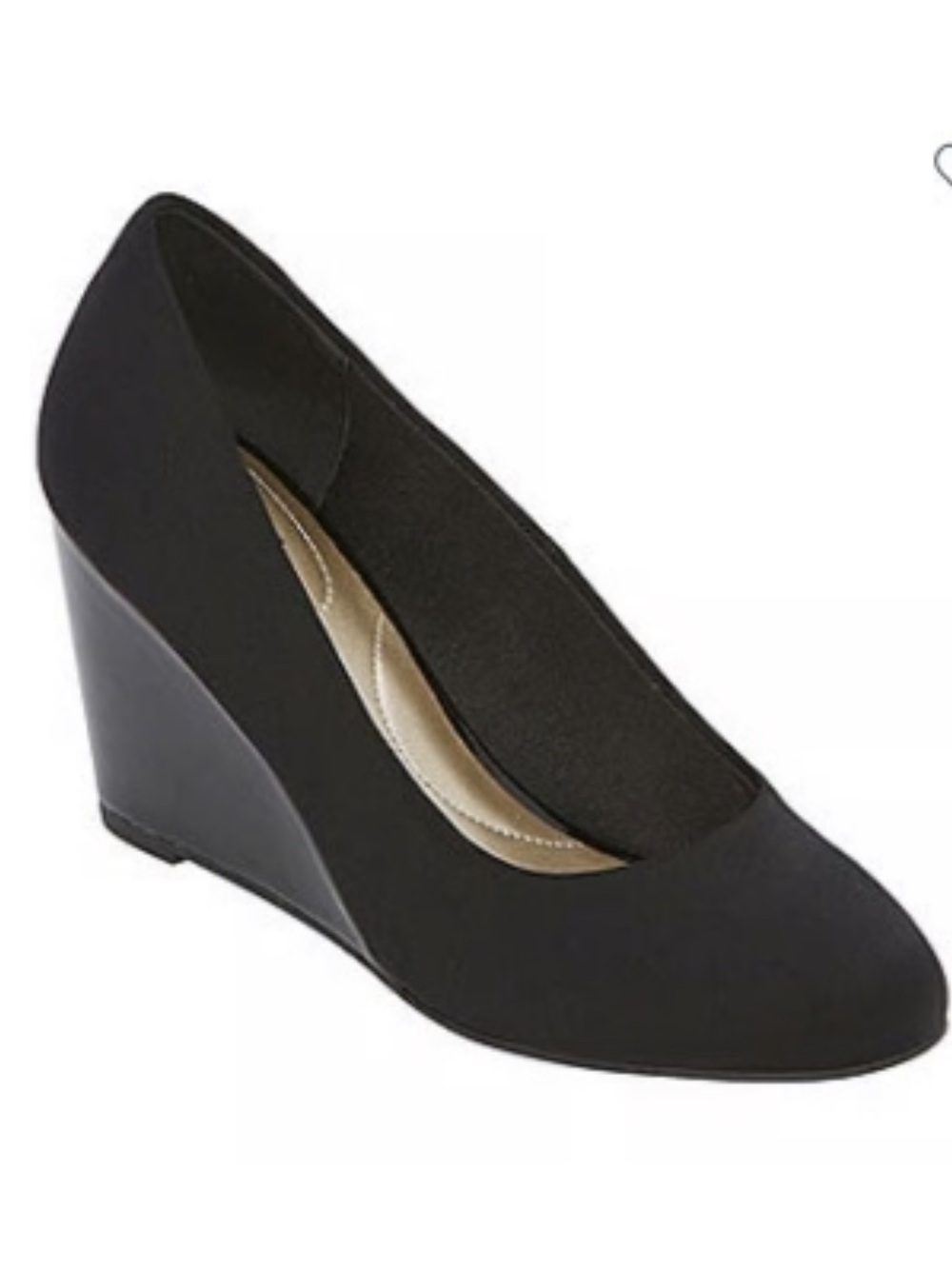 East 5th Classic Black Wedge Pump — Women's Slip-On Wedge